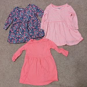 Carter's 6 month long sleeve dress bundle